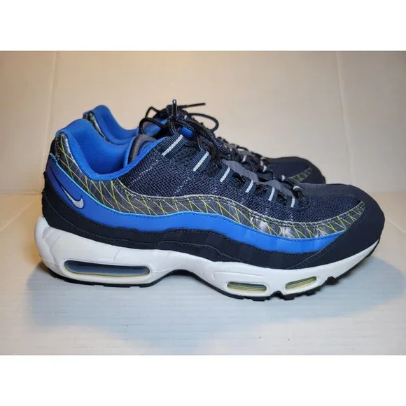 2014 Nike Air Max 95‎ Premium Dark Obsidian Mens 12 No Box 538416-443 Blue Grey